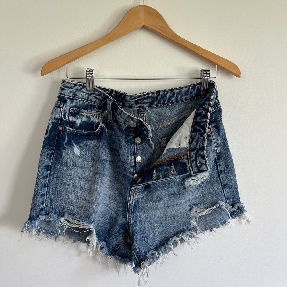Wild Fable Distressed High Waisted Shorts